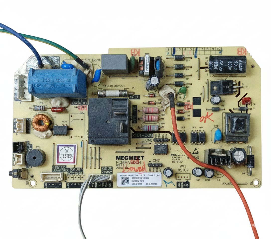 1441 MEGMEET INVERTER INDOOR PCB AC MOTOR MIV72CH-10018 CODE 4095 REFURBISHED - Image 1