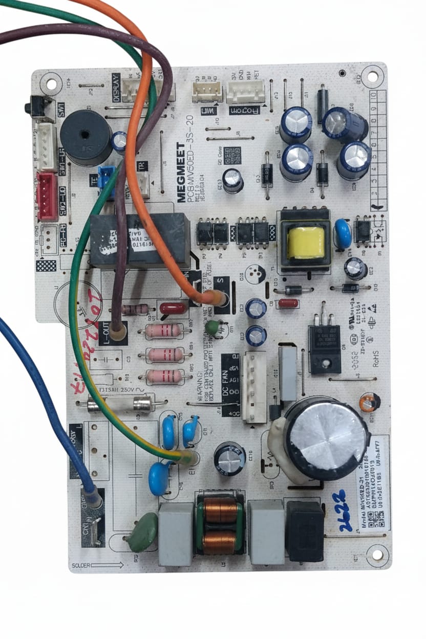 1447 MEGMEET INVERTER INDOOR PCB BLDC MOTOR MIV50ED-21 CODE 4106 REFURBISHED - Image 1