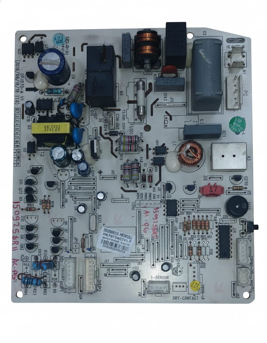 3 WHIRLPOOL/GODREJ/BLUESTAR/CRUIZE/GREE INVERTER INDOOR PCB AC MOTOR M870F2ACJV1.7 CODE 4697 REFURBISHED - Image 1