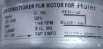 HAIER OUTDOOR AC MOTOR 8W D768 CODE 3282 - Image 2
