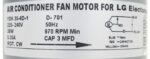 LG OUTDOOR AC MOTOR 38W YDK35-6D-1 D701 CODE 3319 - Image 3
