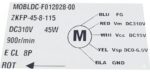 UNIVERSAL OUTDOOR BLDC MOTOR 45W ZKFP-45-8-115 CODE 3366 - Image 3