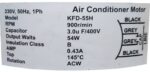 VOLTAS OUTDOOR AC MOTOR 54W KFD-55H CODE 3324 - Image 2