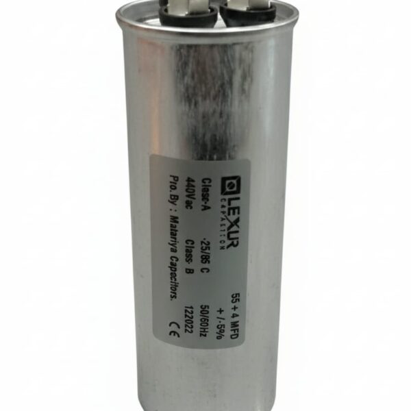 AIR CONDITIONER OUTDOOR COMPRESSOR CAPACITOR 55+4MFD / 450VAC CODE 5801