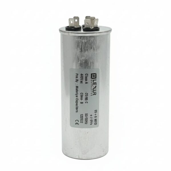 AIR CONDITIONER OUTDOOR COMPRESSOR CAPACITOR 55+6MFD / 450VAC CODE 5806