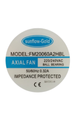 SUNFLOW-GOLD AC AXIAL FAN 8'' FM20060A2HBL ( SQUARE ) CODE 9120 - Image 2