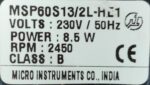 GODREJ DOUBLE DOOR REFRIGERATOR FAN MOTOR MSP60S13/2L-HE1 CODE 5267 - Image 4