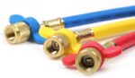 SYMBOL REFRIGERANT CHARGING HOSE WITH KEY R134 R22 R404 CODE 6411 - Image 3