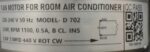 VIDEOCON OUTDOOR AC MOTOR 55W D702 CODE 6014 - Image 4