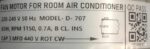 VOLTAS OUTDOOR AC MOTOR 65W D707  CODE 6026 - Image 3