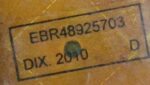 LG TOPLOAD WASHINGMACHINE PCB 10 BUTTON / EBR48925703 CODE 6910 REFURBISHED - Image 3