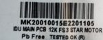 BLUESTAR FIX SPEED INDOOR PCB BLDC MOTOR MK20010015E2201105 CODE 7763 REFURBISHED - Image 2