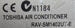 TOSHIBA CASSETTE INDOOR PCB RAV-SM1402UT-E CODE 10259 REFURBISHED - Image 2
