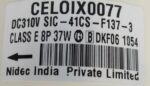 MOTOR BLDC MOTOR SIC-41CS-F137-3 37W CEL0IX0077 CODE 12415 OLD ORIGINAL RANK 15/3 - Image 3
