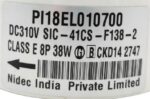 MOTOR BLDC MOTOR SIC-41CS-F138-2 38W PI18EL010700 CODE 12396 OLD ORIGINAL RANK 15/3 - Image 2