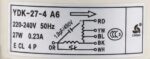 LLOYD MOTOR AC MOTOR YDK-27-4 A6 27W CODE 12518  OLD ORIGINAL RANK 14/3 - Image 3